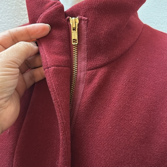J.Crew Red Cocoon Womens Coat Size 8 - Picture 5 of 11